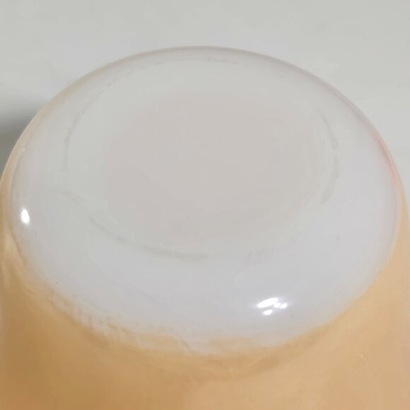 Set of 2 VTG Fire King 6 oz Peach Lustre Scallped Edge Custard Cups #424 Ramekin - Picture 7 of 9